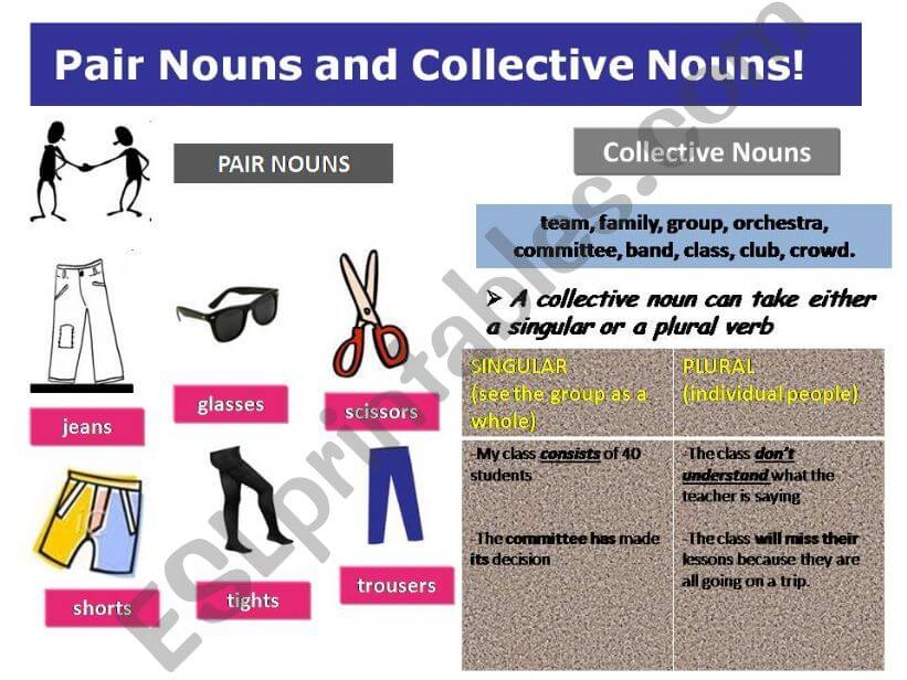 Examples Of Pair Nouns